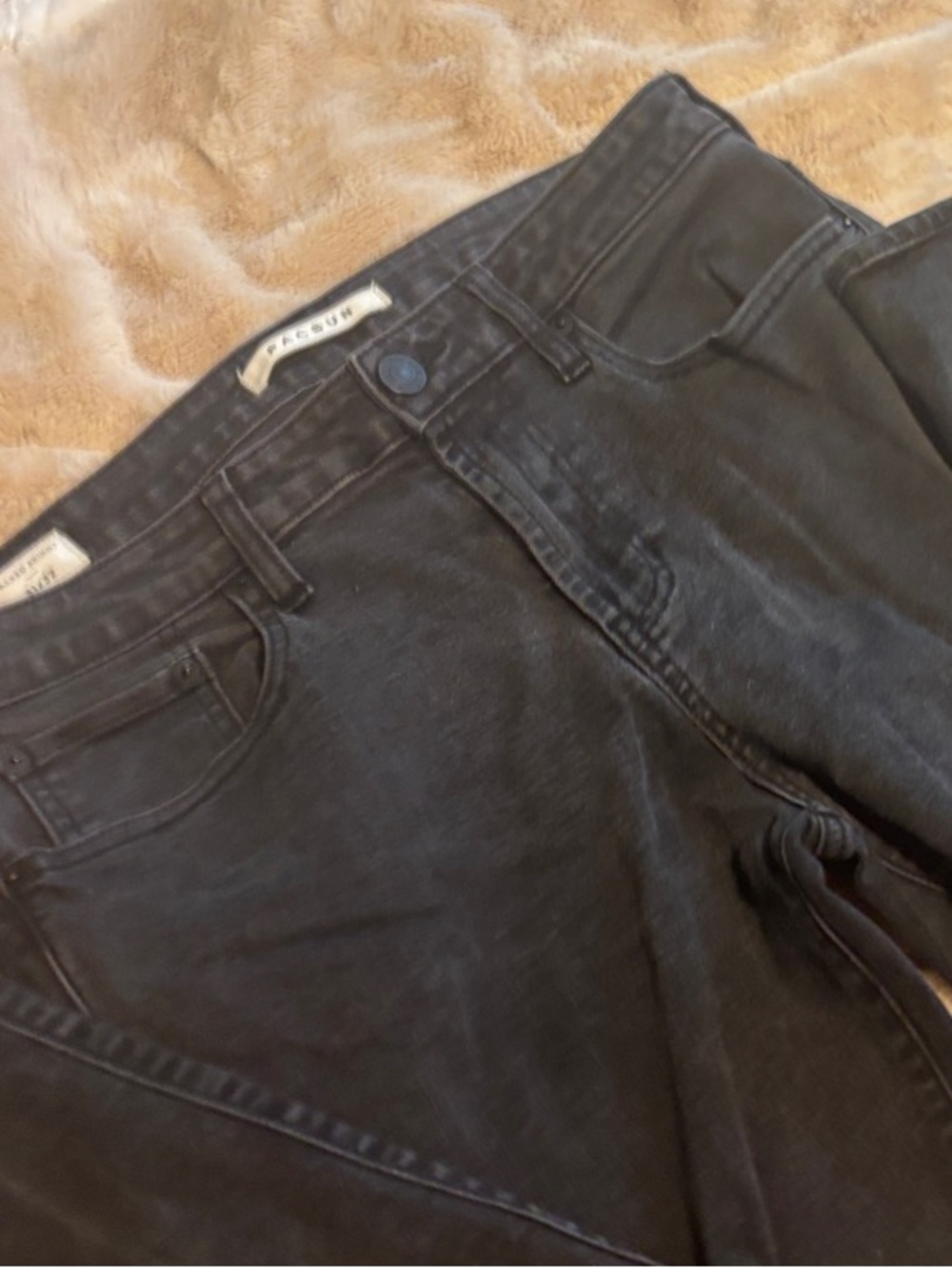PacSun Washed Black Skinny Jeans